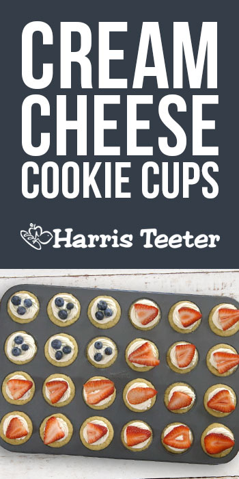 July 4th Cream Cheese Cookie Cups