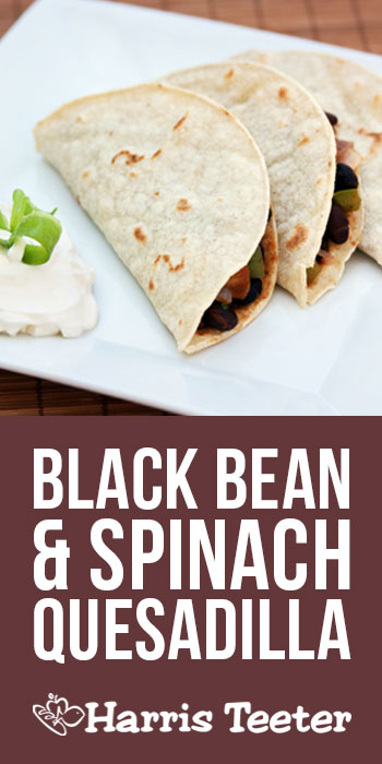 Black Bean and Spinach Quesadillas