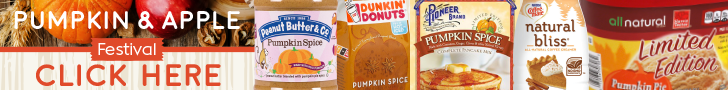 Click here for savings on your favorite Pumpkin and Apple products