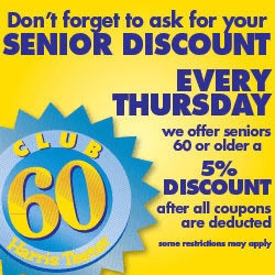 Senior discounts age 60